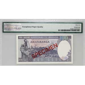 Rwanda, 100 francs 1989, specimen