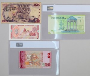 Asia, set of baknotes, (4 pieces)