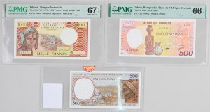 Africa, set of banknotes, (3 pieces)