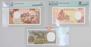 Africa, set of banknotes, (3 pieces)