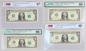 United States of America, lot of banknotes, from years 2003-2013, (4 pieces)