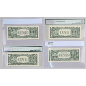 United States of America, lot of banknotes, from years 2003-2013, (4 pieces)