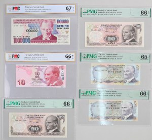 Turkey, lot of banknotes from 1970, (6 pieces)
