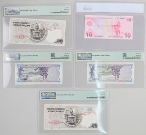 Turkey, lot of banknotes from 1970, (5 pieces)