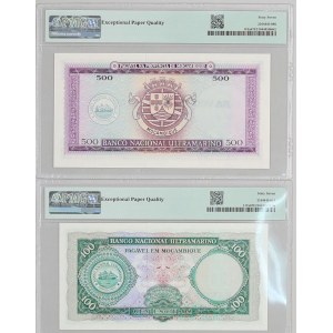 Mozambique, lot of banknotes from 1961-1967, (2 pieces)
