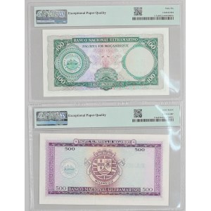 Mozambique, lot of banknotes from 1961-196, (2 pieces)