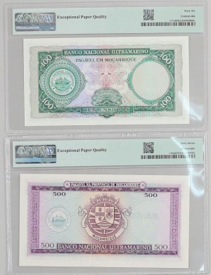 Mozambique, lot of banknotes from 1961-196, (2 pieces)
