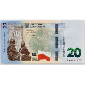 III RP, 20 złotych 2024, 80. rocznica Wybuchu Powstania Warszawskiego