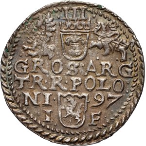 Zygmunt III Waza, trojak 1597, Olkusz