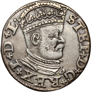 Stefan Batory, trojak 1586, Ryga