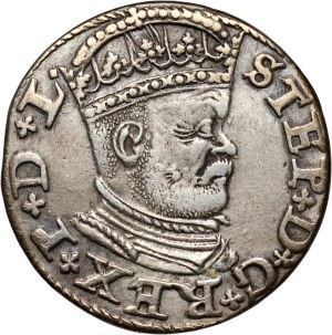 Stefan Batory, trojak 1586, Riga