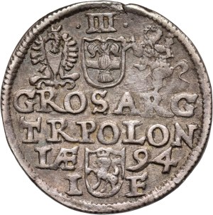 Sigismund III Vasa, trojak 1594, Olkusz