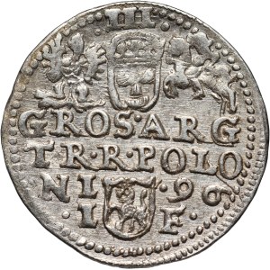 Zygmunt III Waza, trojak 1596, Olkusz