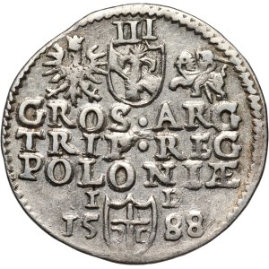 Zygmunt III Waza, trojak 1588, Olkusz