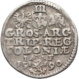 Zygmunt III Waza, trojak 1590, Olkusz