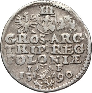 Sigismund III Vasa, trojak 1590, Olkusz
