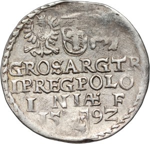 Sigismund III Vasa, trojak 1592, Olkusz