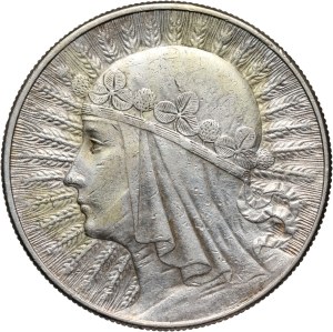 II RP, 10 zloty 1932, Warsaw, Head of a Woman
