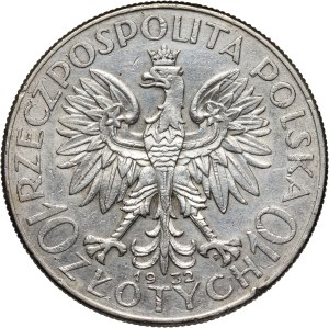 II RP, 10 zloty 1932, Warsaw, Head of a Woman
