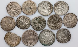 Royal Poland, set of half-pennies, (13 pieces)