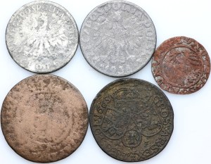 Poland, set of period forgeries, (5 pieces)