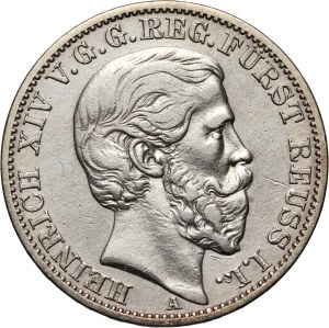 Germany, Reuss-Schleiz, Henry XIV, Thaler 1868 A, Berlin