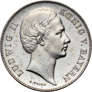 Germany, Bavaria, Ludwig II, Gulden 1864, Munich