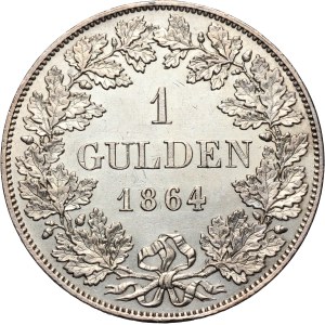 Germany, Bavaria, Ludwig II, Gulden 1864, Munich