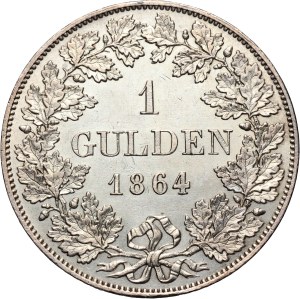 Germany, Bavaria, Ludwig II, Gulden 1864, Munich
