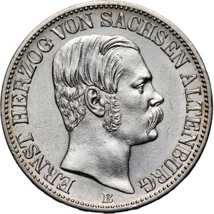 Germany, Saxony-Altenburg, Ernest I, Thaler 1869 B, Dresden