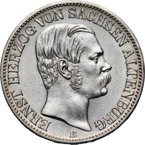 Germany, Saxony-Altenburg, Ernest I, Thaler 1869 B, Dresden