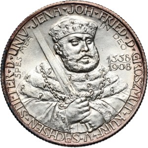 Germany, Saxe-Weimar-Eisenach, Wilhelm Ernst, 2 Mark 1908, University in Jena