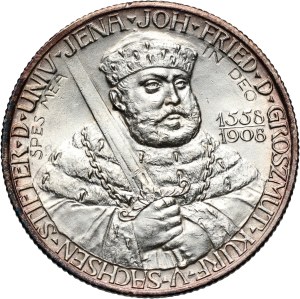 Germany, Saxe-Weimar-Eisenach, Wilhelm Ernst, 2 Mark 1908, University in Jena