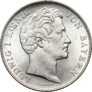Germany, Bayern, Ludwig I, 2 Gulden 1848, Munich