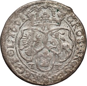 John II Casimir, sixpence 1661 TT, Bydgoszcz