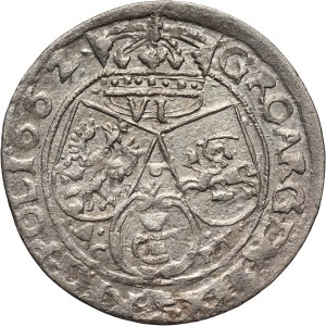 John II Casimir, sixpence 1662 ACPT, Krakow