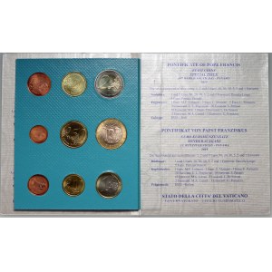 Vatican, Francis I, coin set from 2019, Panama, (9 pieces)
