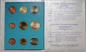 Vatican, Francis I, coin set from 2019, Panama, (9 pieces)