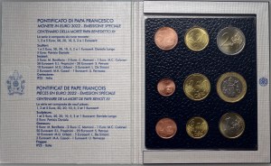 Vatican, Francis I, lot of coins from 2022, (9 pieces), death of Pope Benedict XVI