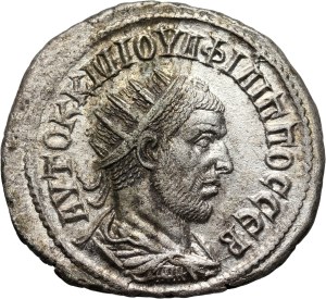 Roman Empire, Philip the Arab 244-249, Billon Tetradrachm, Antiochia