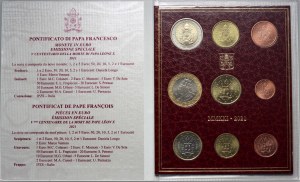 Vatican, Francis I, set of coins 2021, (9 pieces), death of Leon X
