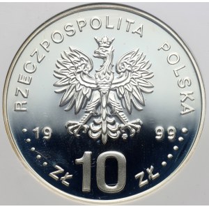 III RP, 10 złotych 1999, Władysław IV Waza, półpostać