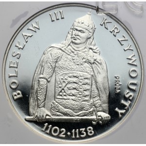 PRL, 200 złotych 1982, Bolesław III Krzywousty, półpostać, PRÓBA