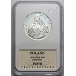 III RP, 10 złotych 2005, August II Mocny, Półpostać
