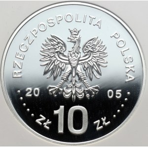 III RP, 10 złotych 2005, Stanisław August Poniatowski, półpostać