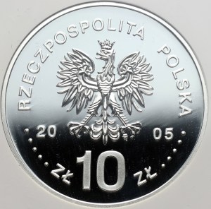 III RP, 10 zl 2005, Stanislaw August Poniatowski, half figure