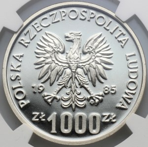 People's Republic of Poland, 1000 gold 1985, Przemyslaw II, SAMPLE