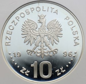 III RP, 10 złotych 1996, Zygmunt August, półpostać