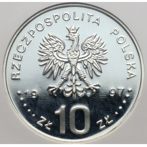 III RP, 10 złotych 1997, Stefan Batory, półpostać
