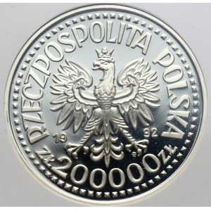 III RP, 200000 złotych 1992, Władysław Warneńczyk, półpostać